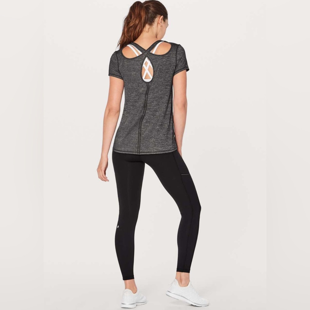 Lululemon Extra Mile Short Sleeve
Heathered Black